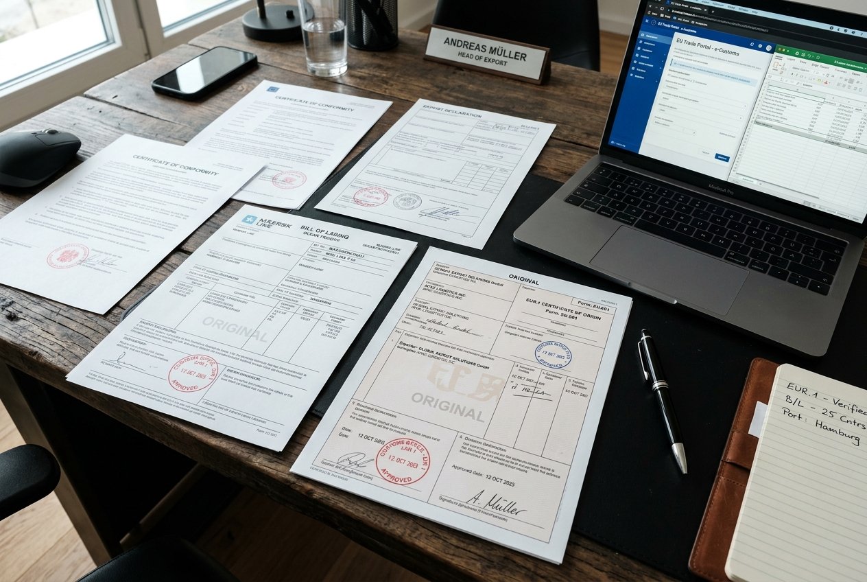 Complete Customs Documentation Guide for FMCG & Chemical Export: EUR.1, ATR, MSDS & Certificate of Origin