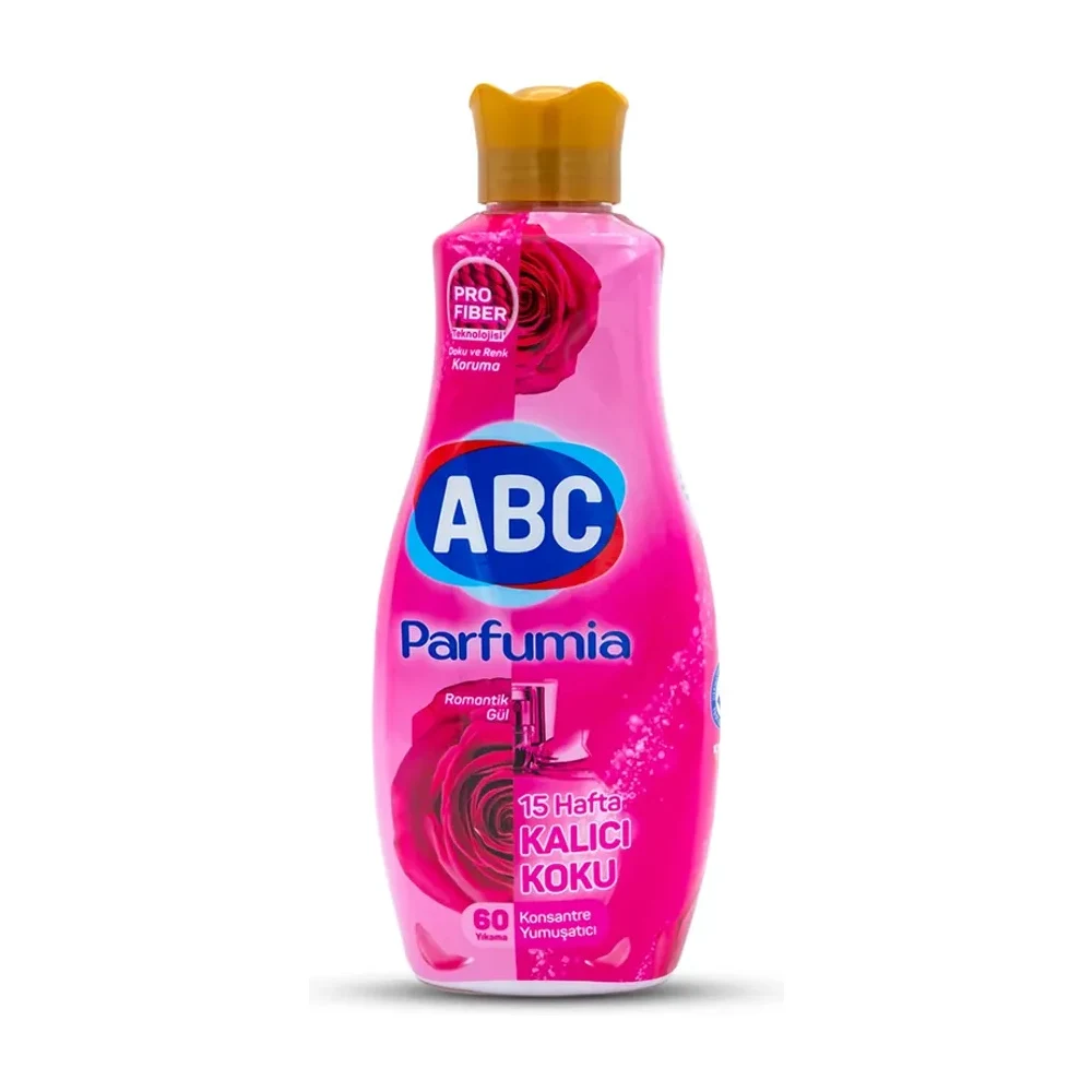 Abc 1440ml konsantre yumuşatıcı romantik gül pembe*9