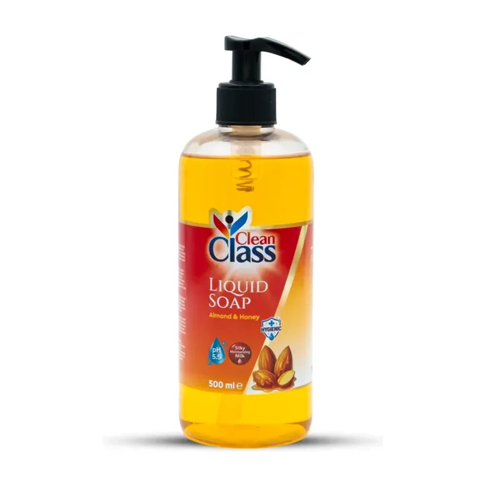 Clean class liquid soap 500ml*24 almond & honey