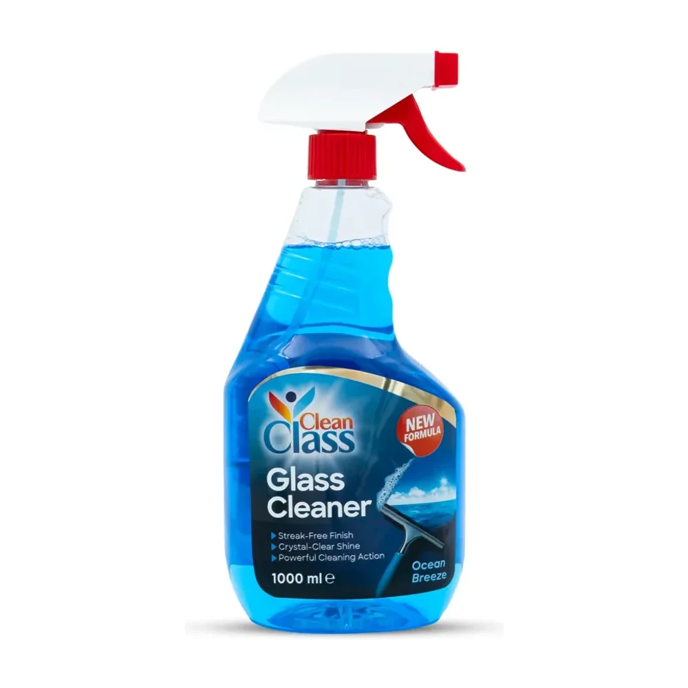Clean class 1000ml glass cleaner ocean breeze*12