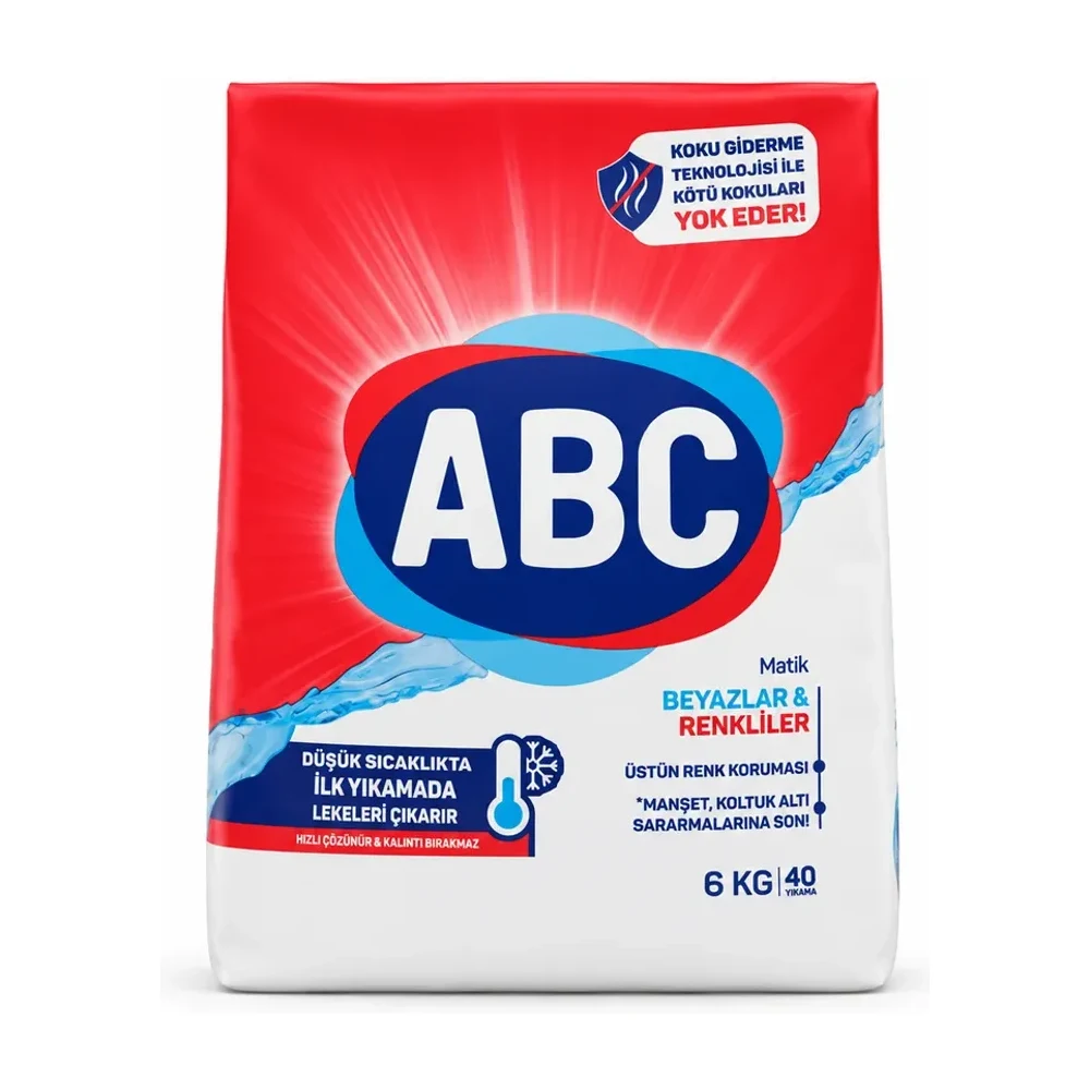 Abc 6kg matik beyaz ve renkliler