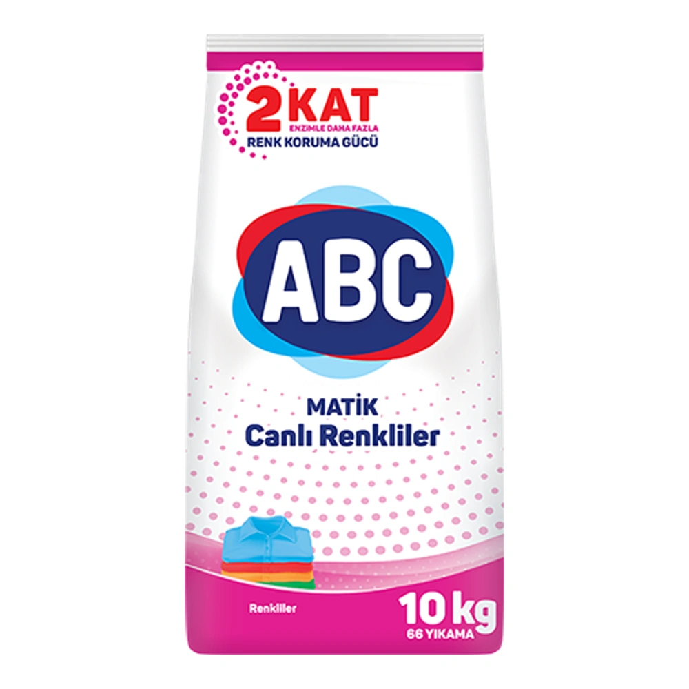 Abc 10kg matik canlı renkliler