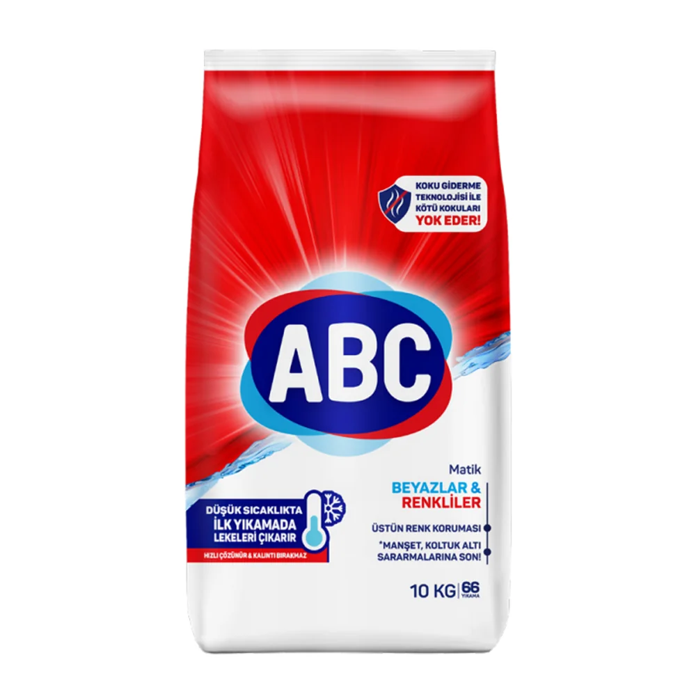 Abc 10kg matik beyaz ve renkliler