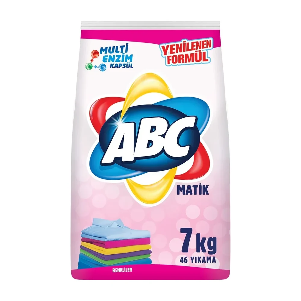 Abc 7kg matik renkliler