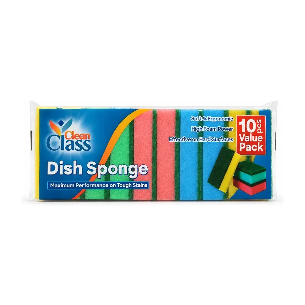 Clean class dishwashing colorful 10 sponges*60