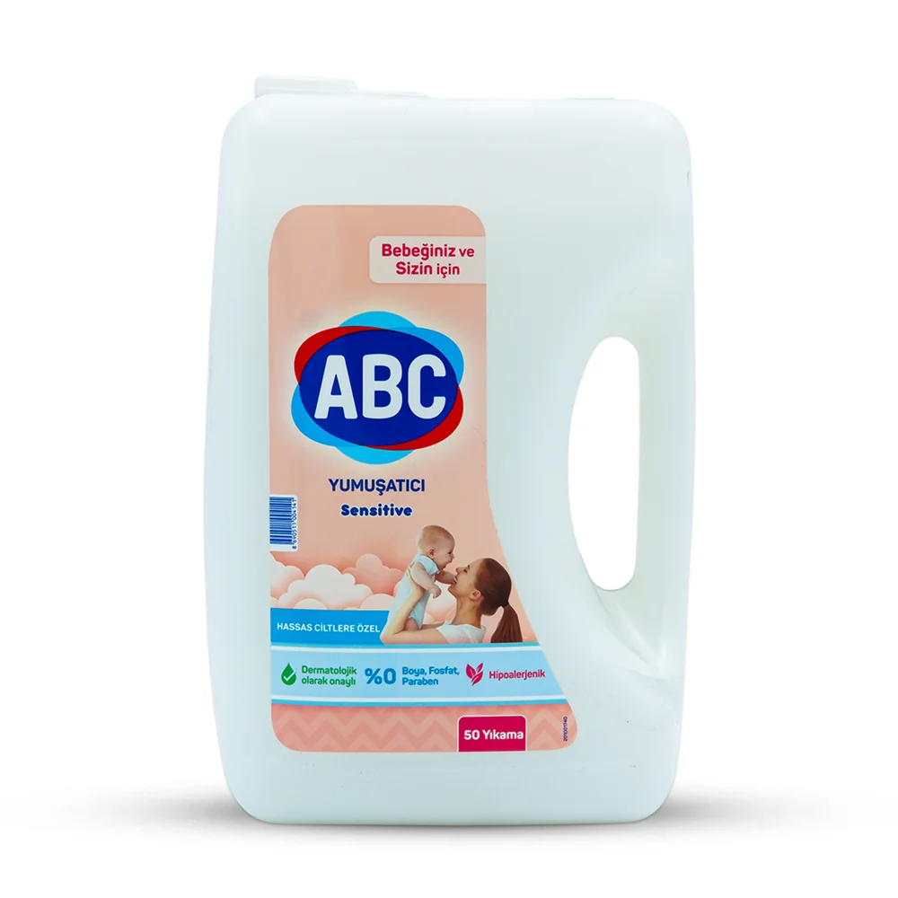 Abc 5000ml yumuşatıcı sensitive 50 yıkama*4