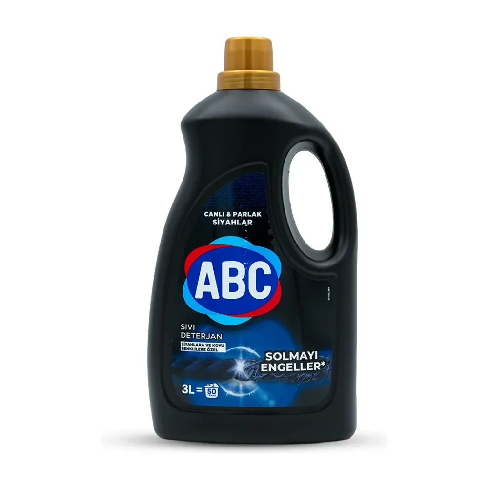 Abc 3000ml sıvı deterjan siyah*6