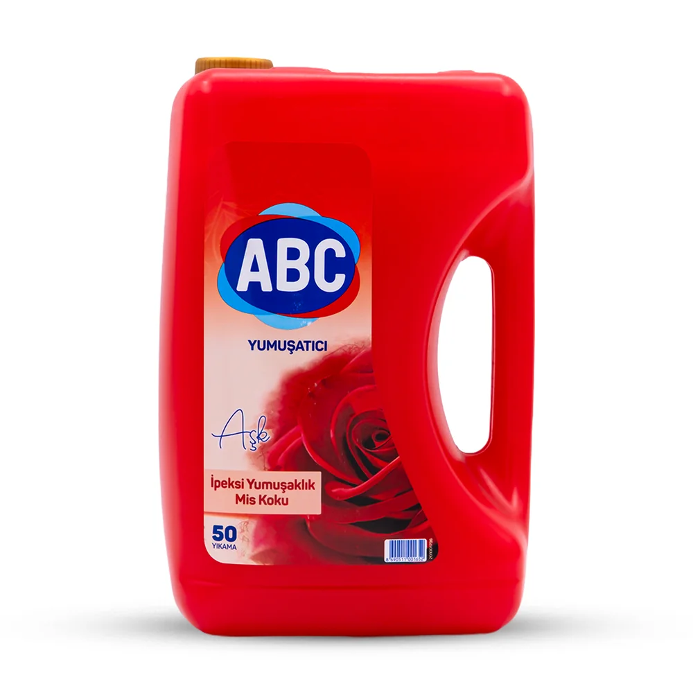 Abc 5000ml yumuşatıcı aşk-kırmızı 50 yıkama*4